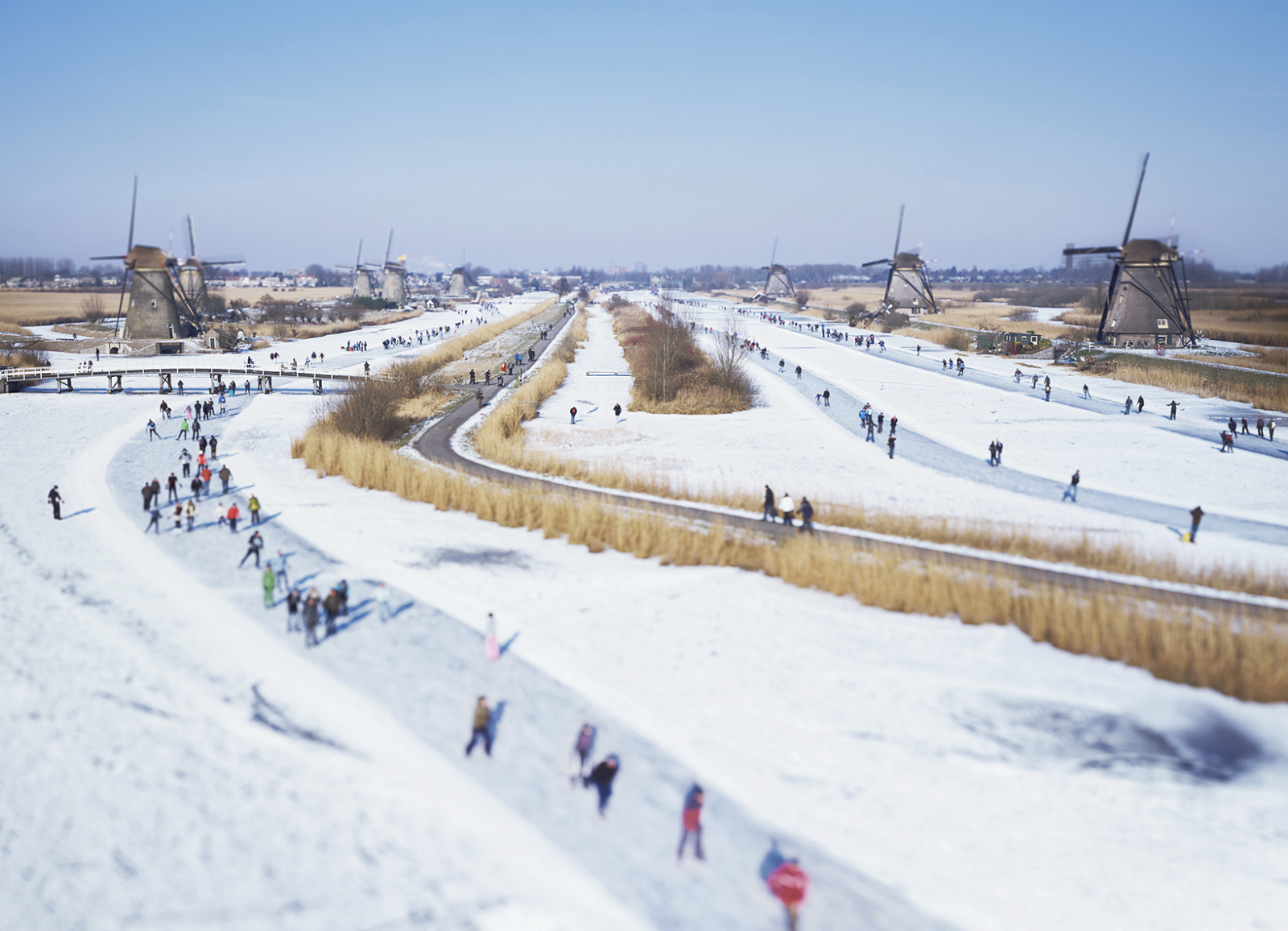 Ice Skating Kinderdijk